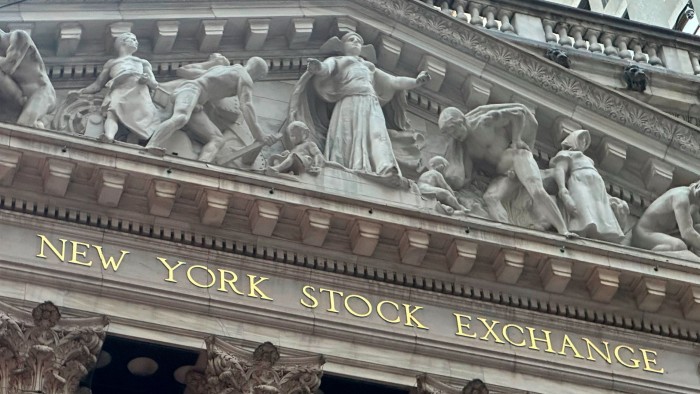 The entrance to the New York Stock Exchange